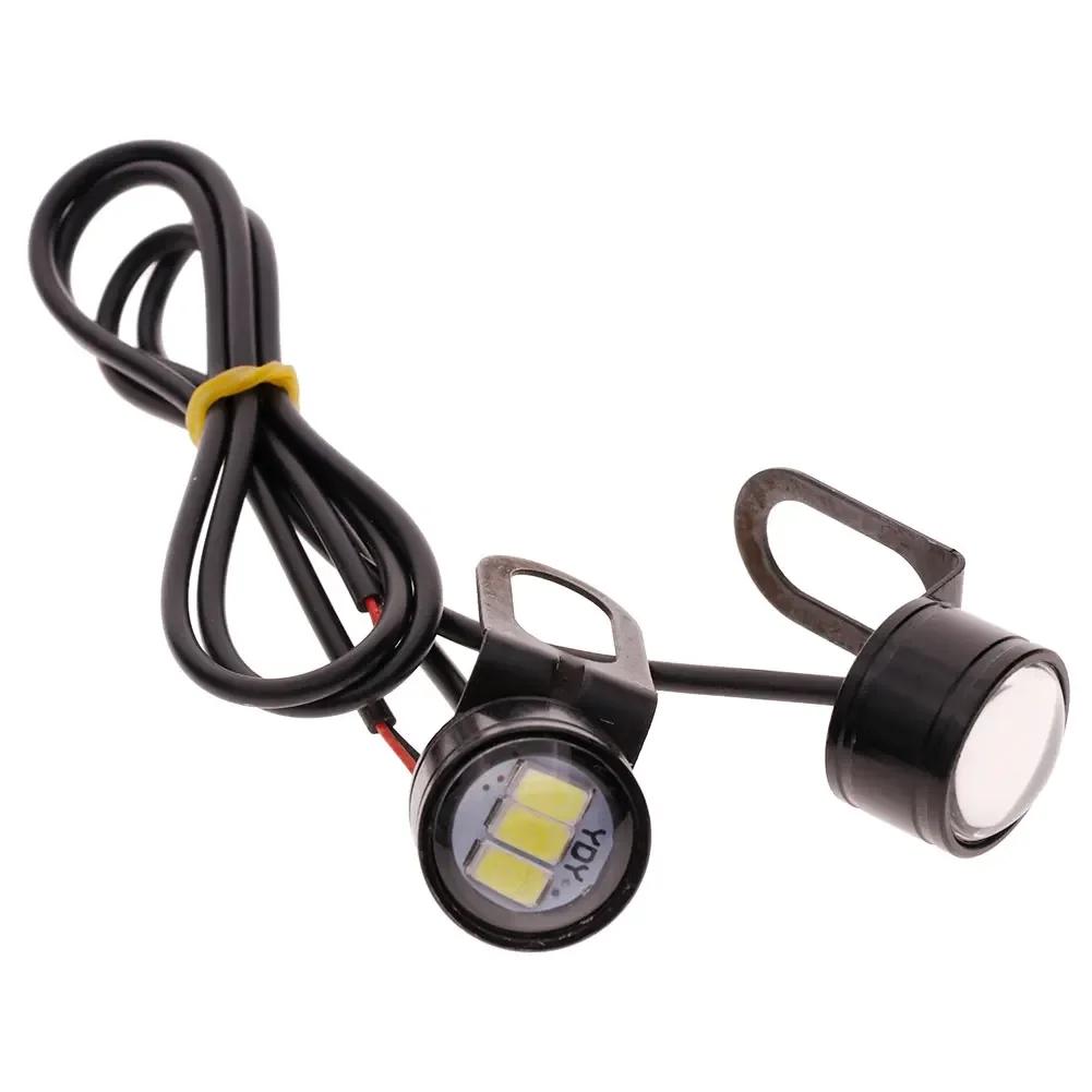 2PCS Motorcycle Strobe Led 5w led eagle eye flashing Light 7Colors With Brackets Daytime Running Lights For Spotlight DC12V