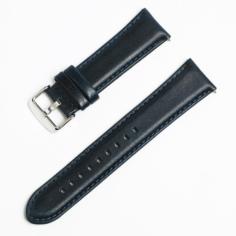 The Genuine Leather Strap Is Suitable for Huawei Gt2pro Strap Gt3 Men's and Women's Smart Watches with Universal First-layer Cowhide Wristbands.