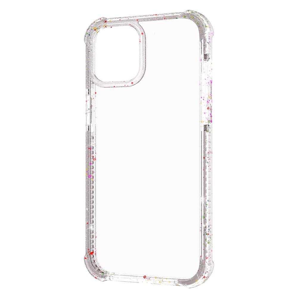 For iPhone 15 Plus Case Reinforced Corner TPU+TPE+Acrylic Clear Phone Cover