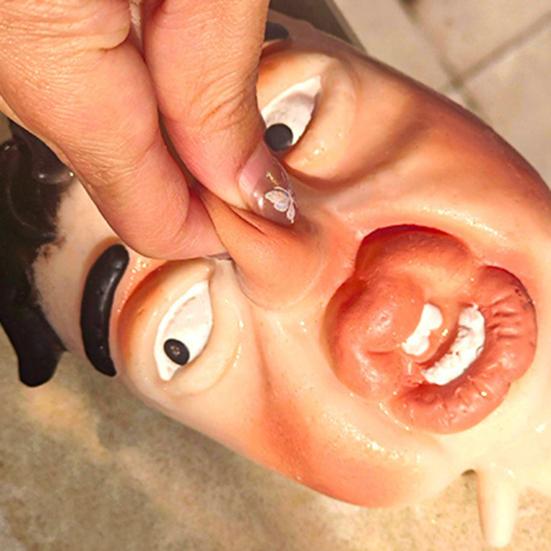 Pickel Ausdrücken Spielzeug mit Applikator Pigment Nachfüllbar Wiederverwendbar Stress Angstabbau DIY Farbfüllung Akne Entfernung Reinigung Sensorisches Spielzeug