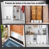 2pcs Door Kick Plates for Exterior Doors Preventing Pet Scratches Durable Metal Plate with Screws Prevent Door from Kick