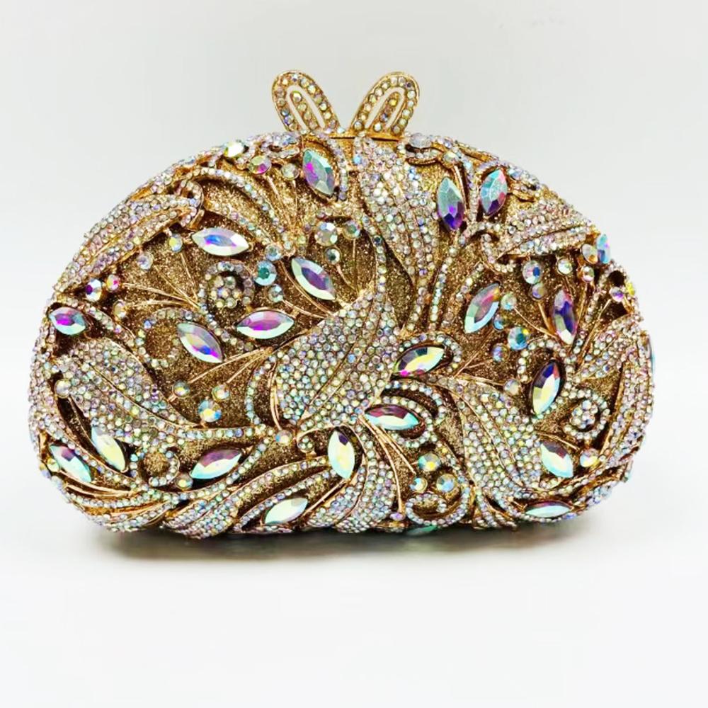 Kristall Abendtasche für Damen Strass-Hochzeitshandtaschen WHTUOHENGLady Diamanttasche Abschlussball-Geldbörse 17 Farben Gelb/Blau/Rot Taschen