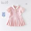 DaviBella Girls' Dress Summer Baby Polo Dress Girls' Princess Dress Children's Dress