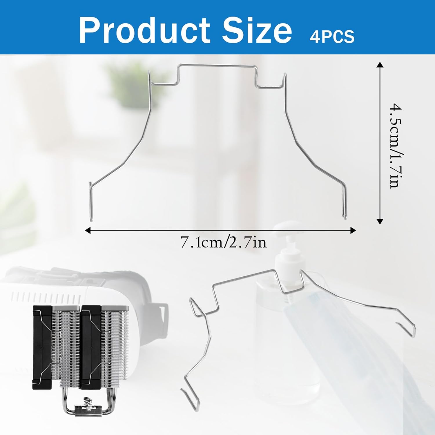 4 PCS CPU Heatsink Fan Buckle, Computer Mainboard CPU Radiator Fan Fixing Clip, CPUs Radiator Fans Hook Fixed Bracket Pc Mainboard CPUs Radiators