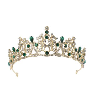 Retro Königinnenpalast Legierung Kopfschmuck Krone Brautkopfschmuck Hochwertiges Temperament Luxus Hochzeit Hauptschleier