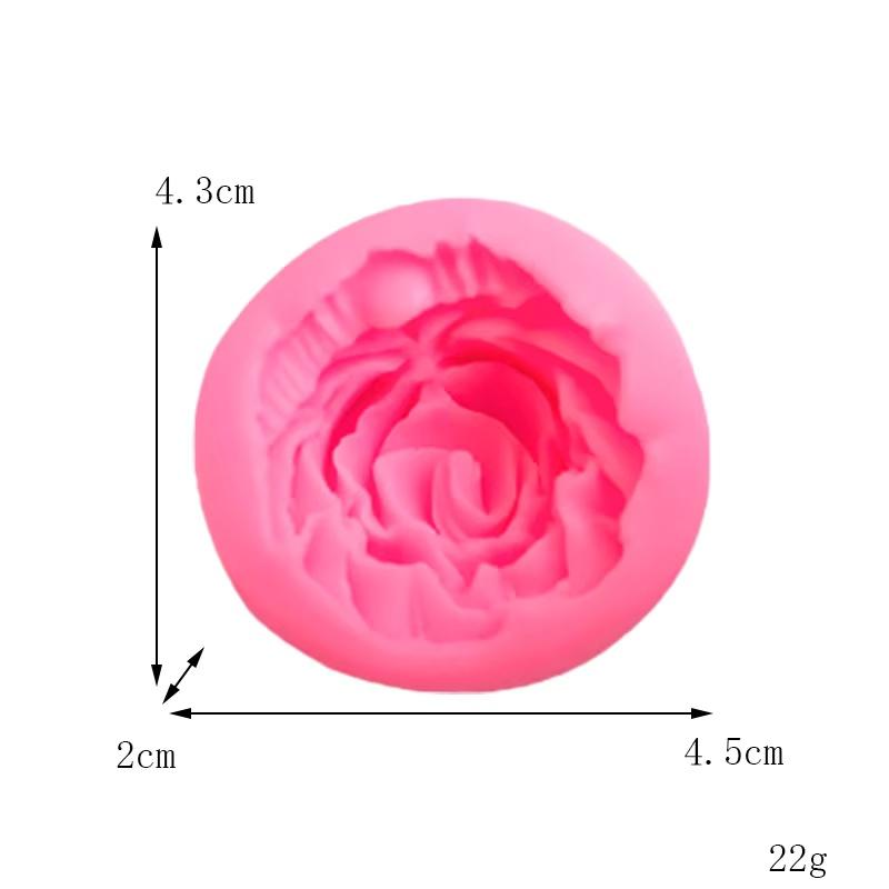 

1PC 3D Beautiful Roses Silicone Mold DIY Chocolate Cake Decorating Tools Fondant Wedding Cake Decoration Flowers Soap Mold