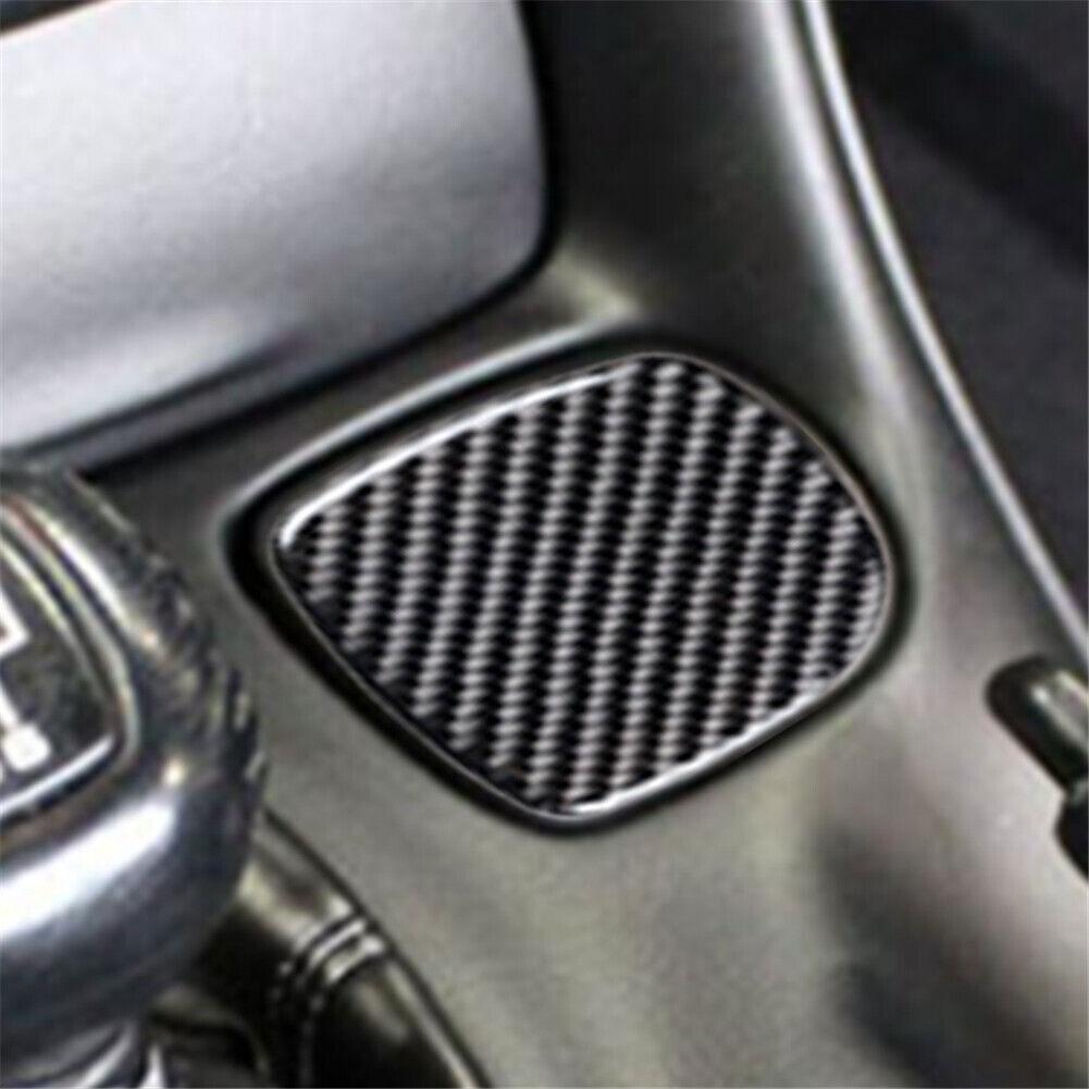 For Chevrolet Corvette C5 Carbon Fiber Center Cupholder Water Panel Cover Trim