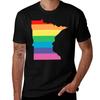 Rainbow Minnesota Tshirt Regular Fit Plain Tee Shirt