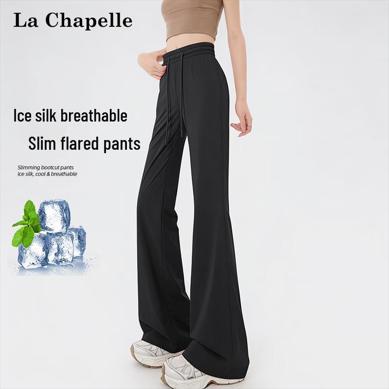 La Chapelle Women s Ice Silk Flared Pants L