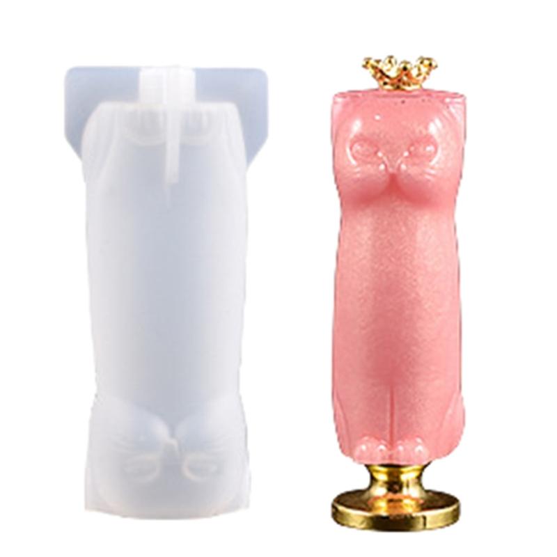 Stamp Handle Resin Mold Sealing Handle Mold Wedding Invitations Wax Seal Stamp Handle Mold for DIY Crafts Crystal