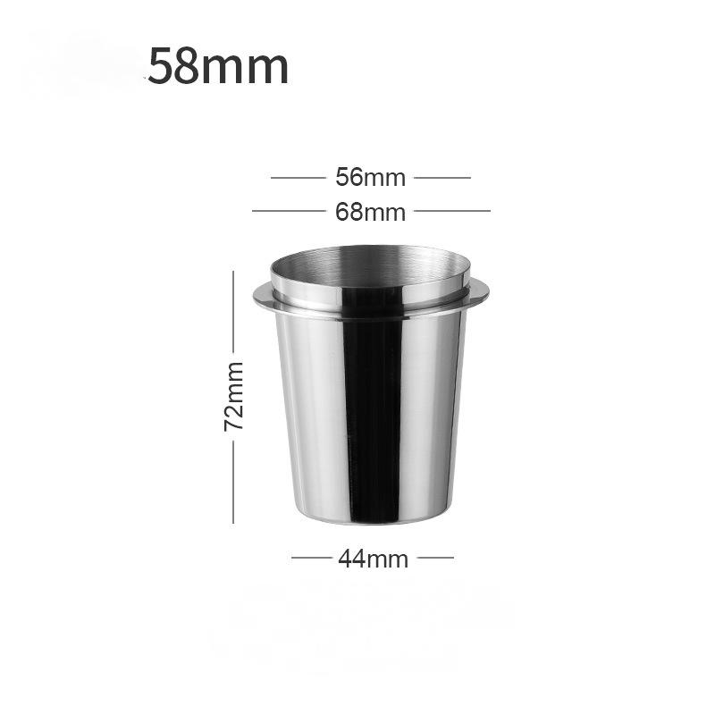 Coffee Dosing Cup  Stainless Steel Coffee Dosing Cup Powder Feeder Part for Espresso Machine Coffeeware Accessories