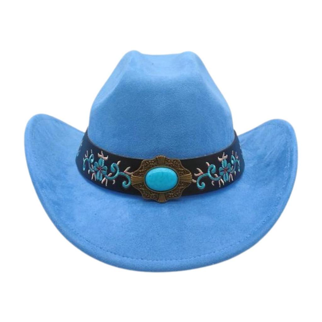 Foreign Trade  Tourism Top Hat Niche Western Cowboy Hat Niche Ethnic Style Skull Stage Dance Performance Hat