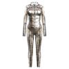 New mechanical cool digital printing button hand onesie tights women's play clothes