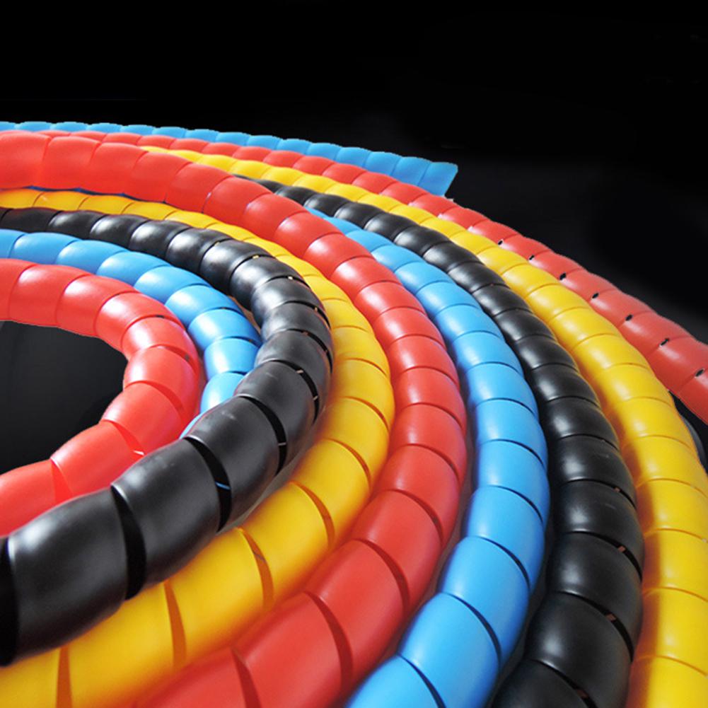 Buy Yousheng 8/10/12/14/16mm Flexible Spiral Wire Wrap Home Desktop PC ...