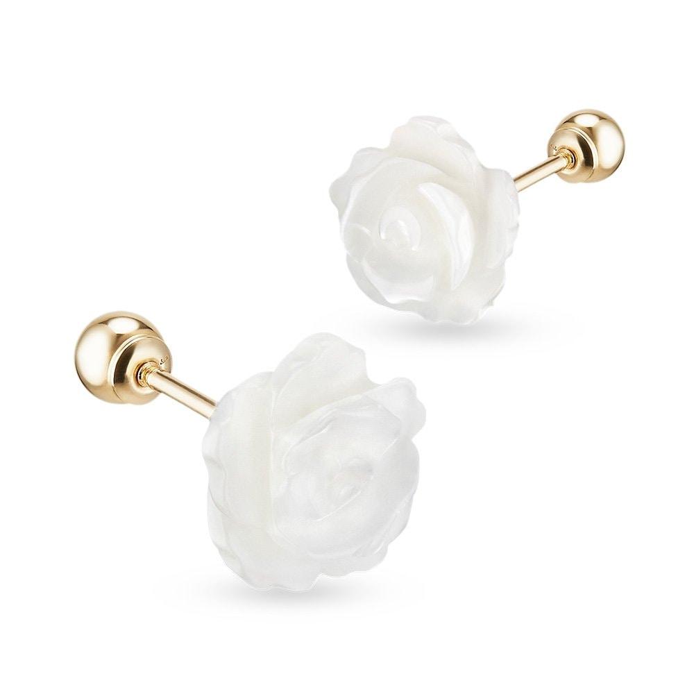 

[Dorocy] 14K Cuing Cuing Mother-of-pearl Piercing (1 piece) 14k Yellow Gold / Type_Size: A Type_Small