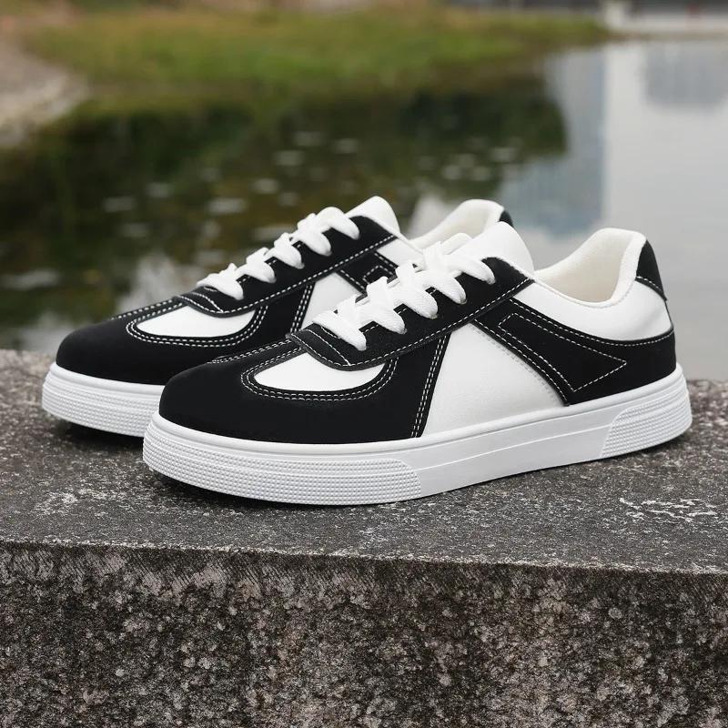 Fashion 2025 Plus Size Flat with Women's Vulcanize Shoes Outdoor Walking Lace Up Mixed Colors Sneakers Versatile Ladies Casual Shoes