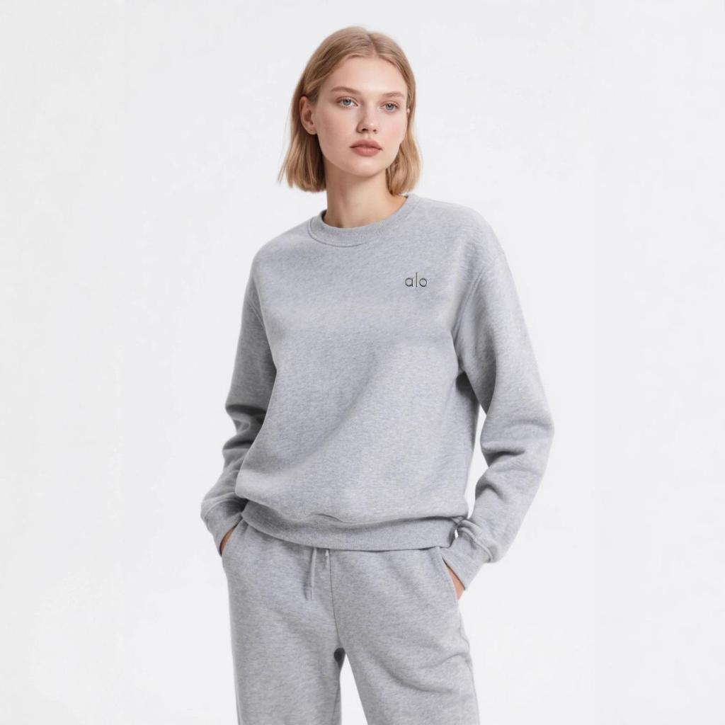 Unisex American Style 3D Reflective Logo Casual Sweatshirt