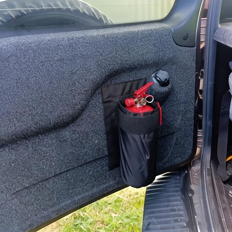 Car Fire Extinguisher Holder Bag Universal Trunk Mount Strap Pouch with Fastener Tape for Auto Truck Van SUV Organizer