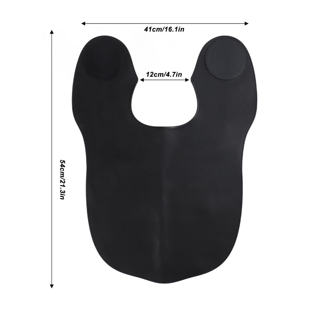 Tappetino Taglio Capelli Nero Impermeabile Silicone Taglia Grande Salone Parrucchiere Colletto Taglio Capelli
