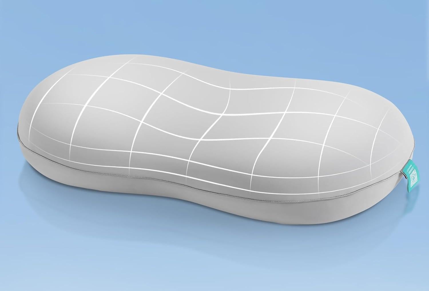 

Elegear Arc-Chill Pillow, Relieves Neck Pain, Supports Side Sleeping, 3D Structure, Pressure Dispersion, Elasticity, 60cm Long x 40cm Wide x 8-10cm