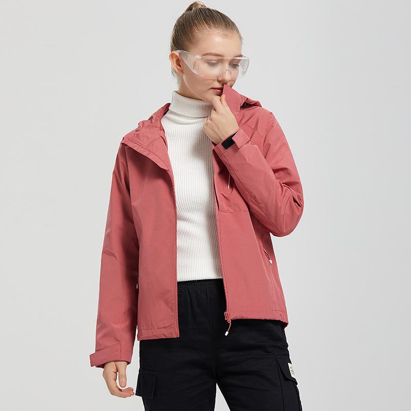 Spring and Autumn Waterproof Hooded Couple Quality Single-layer Jacket Men's and Women's Jacket Trench Coat Jacket