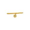 Antique Gold Crafts Elastic Rope Bracelet Classic Chinese Style Circular Fu Character Bracelets for Women  Exquisite Jewelry