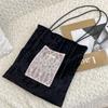 New Style, Pearl, Niche Design, Canvas Bag, Large Capacity, Commuting Bag, Girls' Bag, Lace Hand-held Shoulder Bag