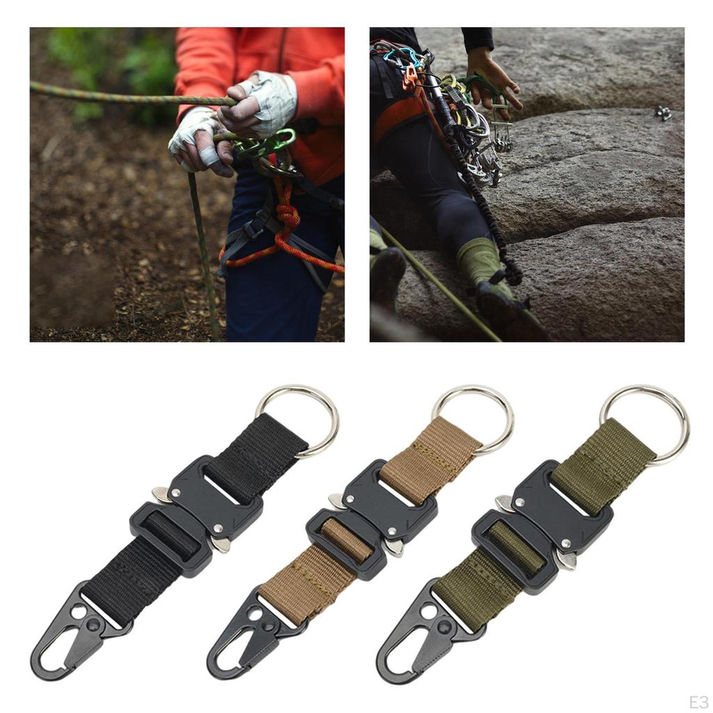 Key , Mountaineering Buckle, Car Carabiner for Camping, Hunting,