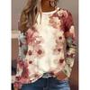 Women's 3D Printed Floral Print T-shirt Fashion Long Sleeve Round Neck Regular Tops Holiday Weekend Spring Autumn