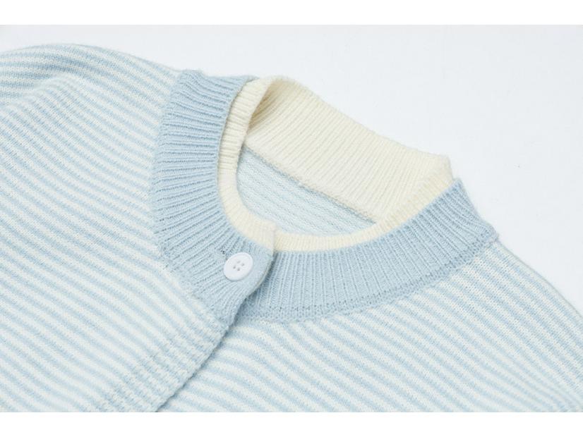 Unisex Japanese Retro Striped Knitwear - Casual Urban Lazy Style Sweater
