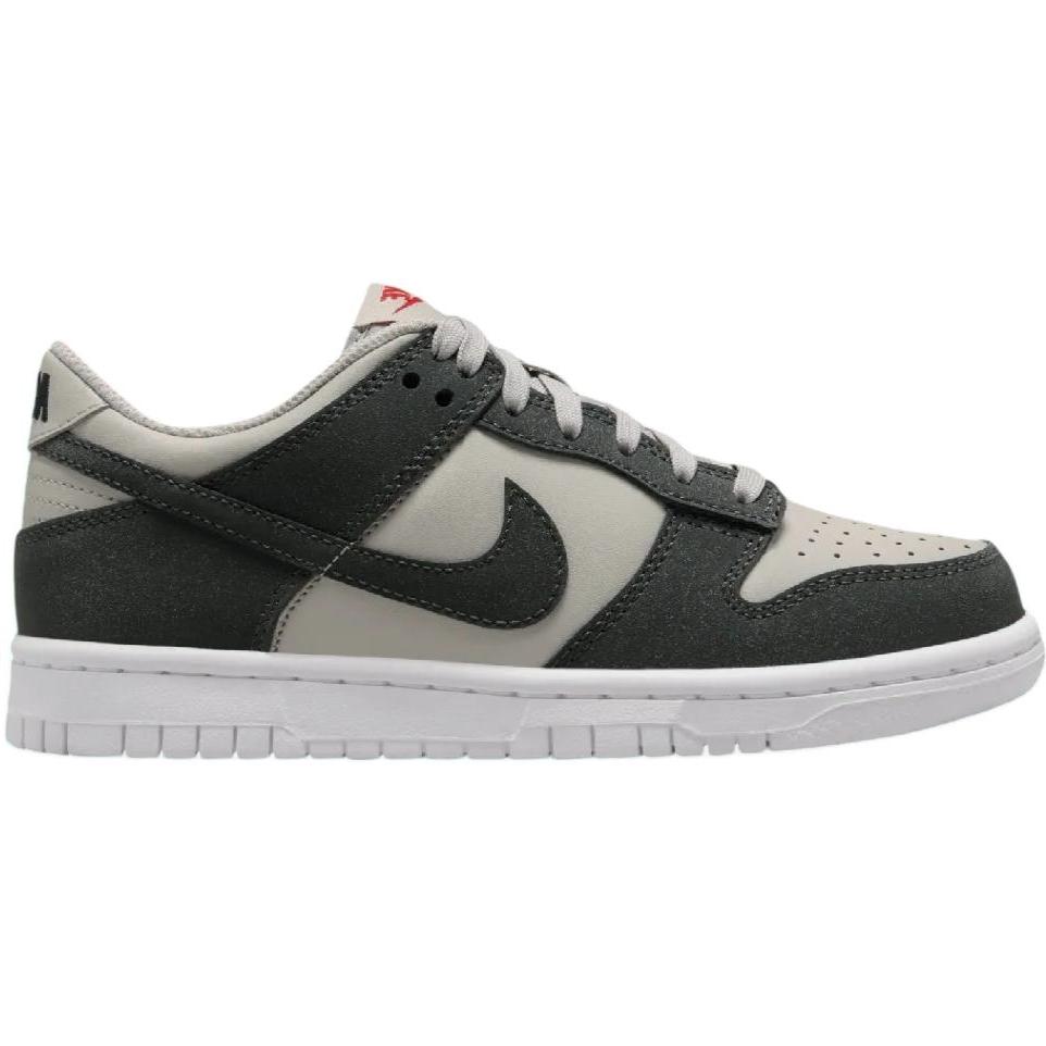 Nike Dunk Low GS Light Iron Ore Anthracite Glitter Kids Sneakers Grey White Gym-Red FZ1000-001