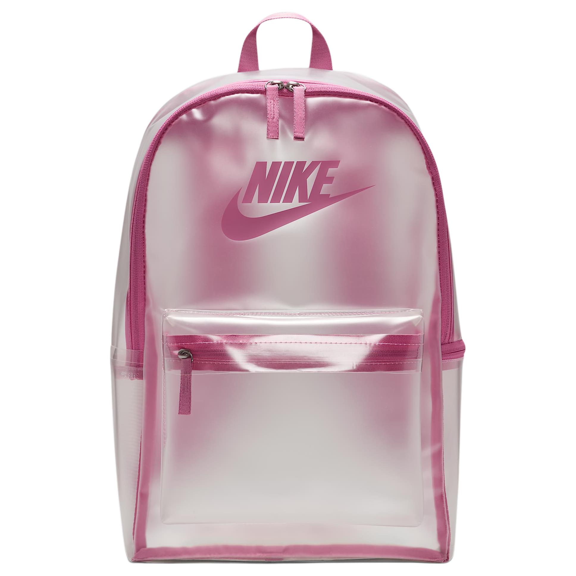 Nike Heritage Crystal 25L Zipper Compartment Side Pocket Backpack Kids Backpack Magic-Flamingo HV8920-906 Magic Flamingo Color