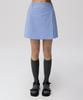 CLOVE [24Ss Clove] Gingham Wrap Shorts (Sky Blue)
