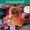 Keychain Plush Capybara Character Keyring Sparkling Children Animal Gift Doll