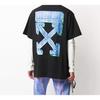 OFF WHITE Marker Blue Arrows Oversized Tee OMAA038E20JER0021045