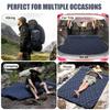 Outdoor Camping Inflatable Mattress Portable Travel Double Sleeping Tent Mat Ultralight Folding Air Mat Built-In Inflator Pump