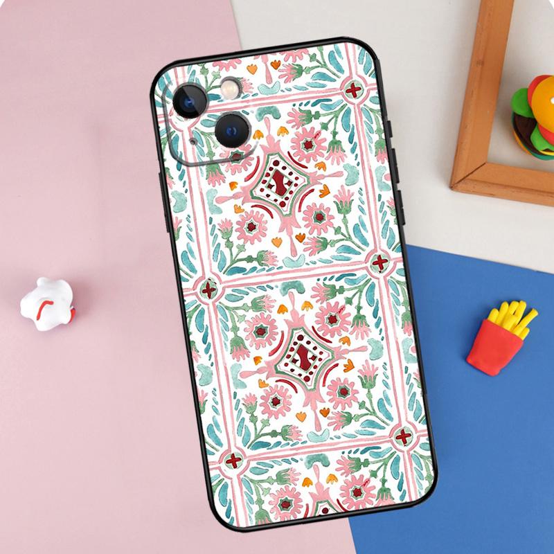 Moroccan Pattern Phone Case For iPhone 16 Pro Max 11 12 13 14 15 Pro Max Mini XR 15 16 Plus 16e Cover Shell