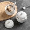 Hotel Restaurant Haushalt Keramik Geschirr Diamant Eintopfbecher Einzelperson Desserttasse Eintopf Suppe Eintopfbecher Desserttasse