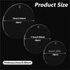 A84E-For DIY Crafts, Sublimation, And Keychain Projects 18Pcs Versatile Acrylic Ornament Blanks(5Cm/7.5Cm/10Cm)