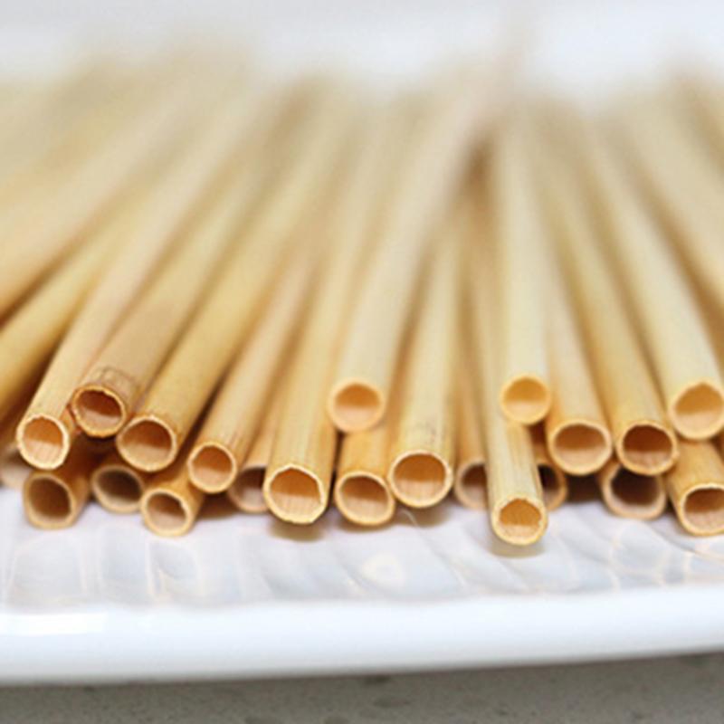 100 STÜCKE Weizenstroh Umweltfreundlicher Strohhalm 20 cm Einweg Kompostierbar Trink-Cocktail-Strohhalm Bar Küchenzubehör