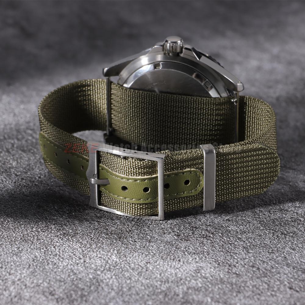 Premium Ribbed Watch Band Nylon 20mm 22mm Watch Strap for Omega Military Sports Watchband ArmyGreen Black Blue Wristband for Men