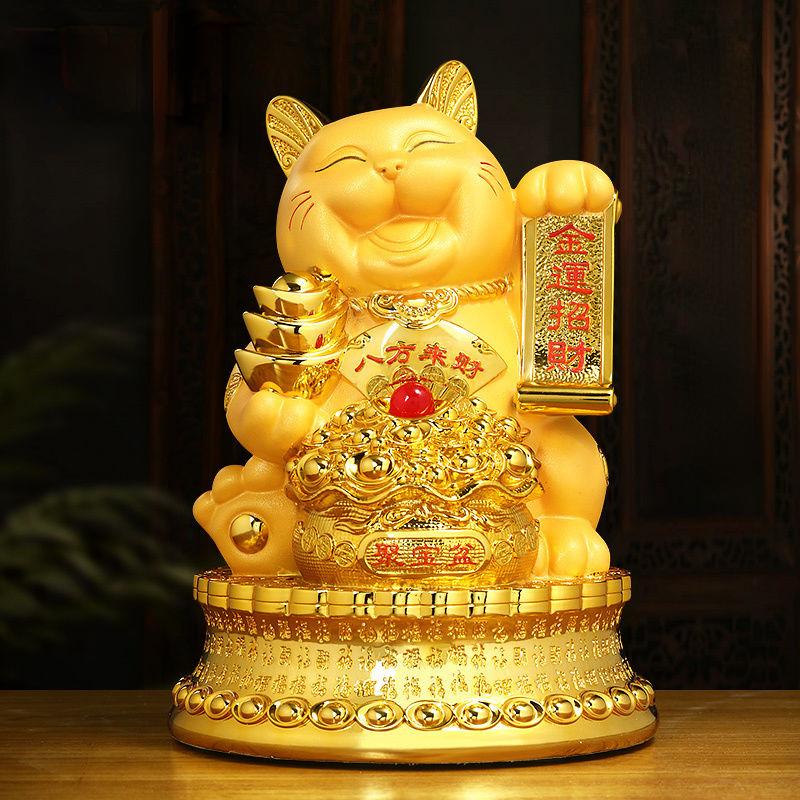 Wealth Attrace Zhaocai Cat Decoration Money Storage Pot Living Room Shop Front Desk Cashier Relocation Ornaments Gift