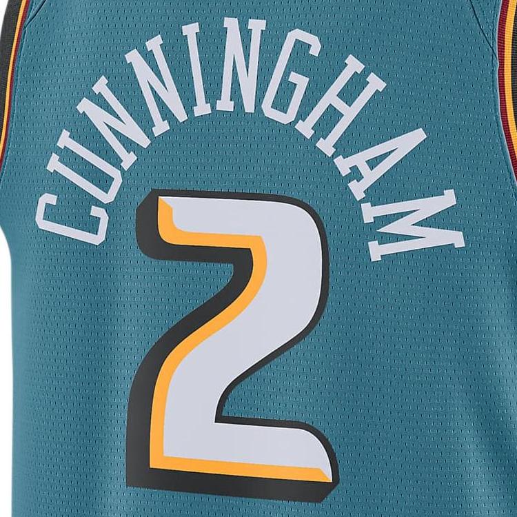 Nike NBA Detroit Pistons Cade Cunningham 2022/23 Trikot Türkis Unisex Streetwear DO9445-483