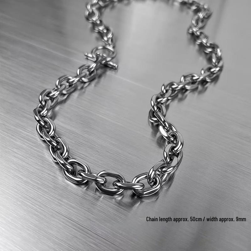 Unisex-Halskette im Hongkong-Stil, Punk-Hip-Hop, dicke Kette, Schlüsselbein