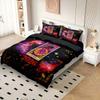 3PCS Time Card Printed Bedding Set Soft Dormitory Bedroom Decor Multiple Sizes for Choosing Machine Washable 2026 New Year Gifts