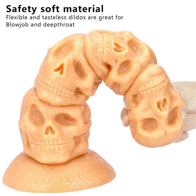 11cm Skull Oversized Anal Plug Penis Shaped Anal Plug Alternative Anal Dilator Huge Chrysanthemum Masturbation Device