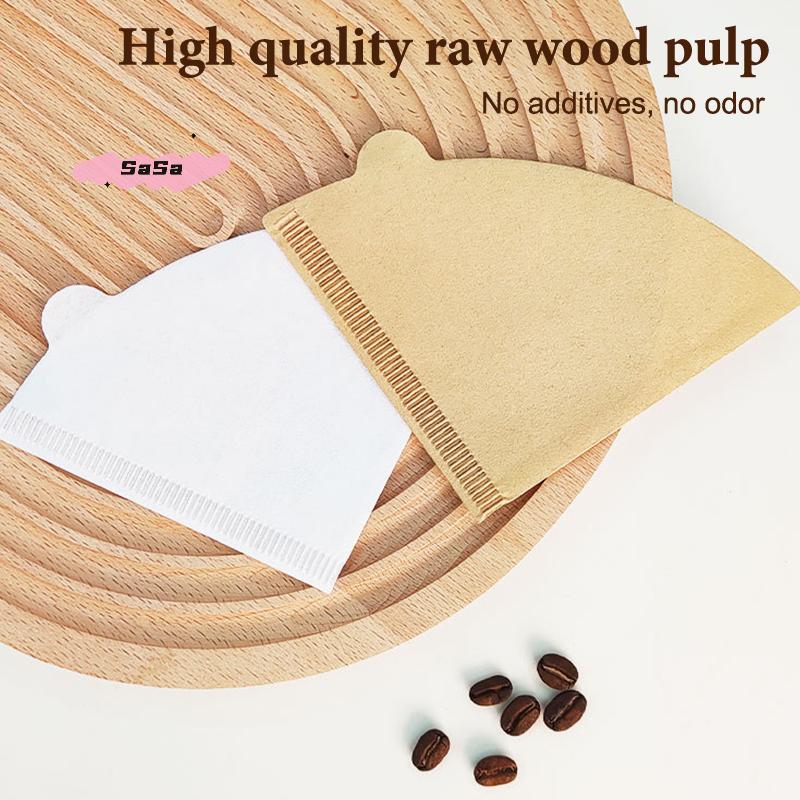 100Pcs Disposable Cone Coffee Paper Filters Replacement for Ninj-a Coffee Maker Durable And Eco-Friendly