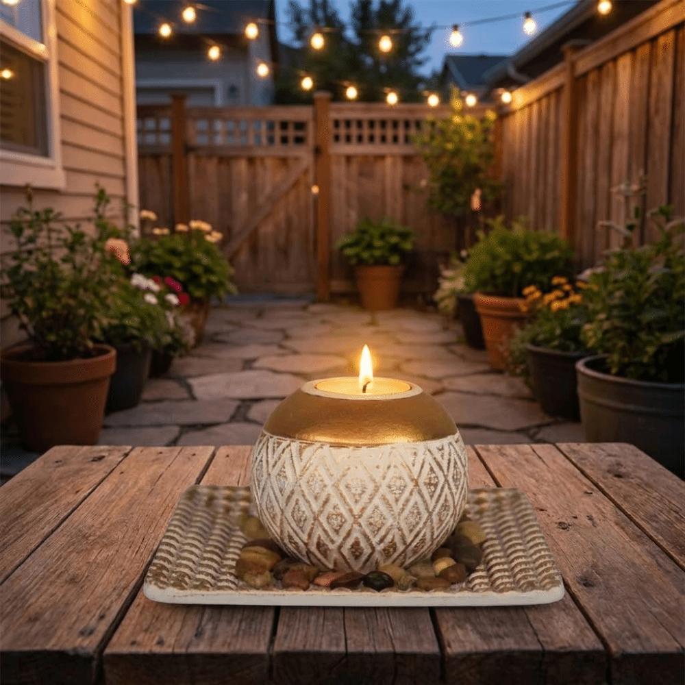 with Tray Tealight Candlestick Wood Wooden Candle Holder Decorative Candlestick Bedroom