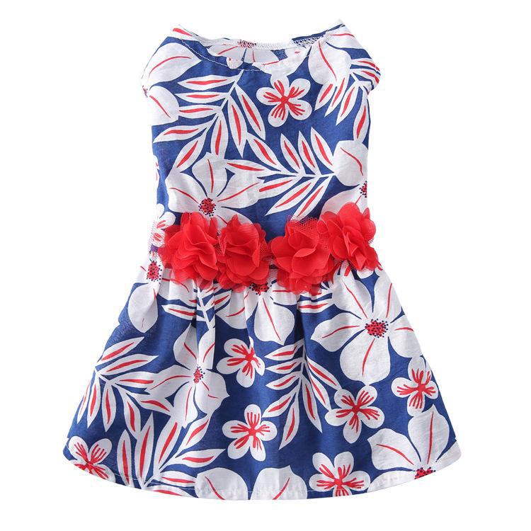 Summer Floral Mesh Dog Dress - Sunflower Skirt for Pets