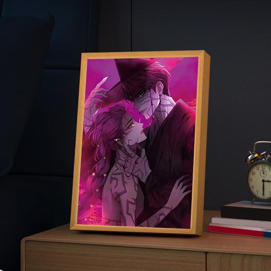 Malerei Lampe Wiederaufladbares LED Licht Leuchtende Wandkunst Licht Lebendige Farbe Kunst Beleuchtung Nachtlicht